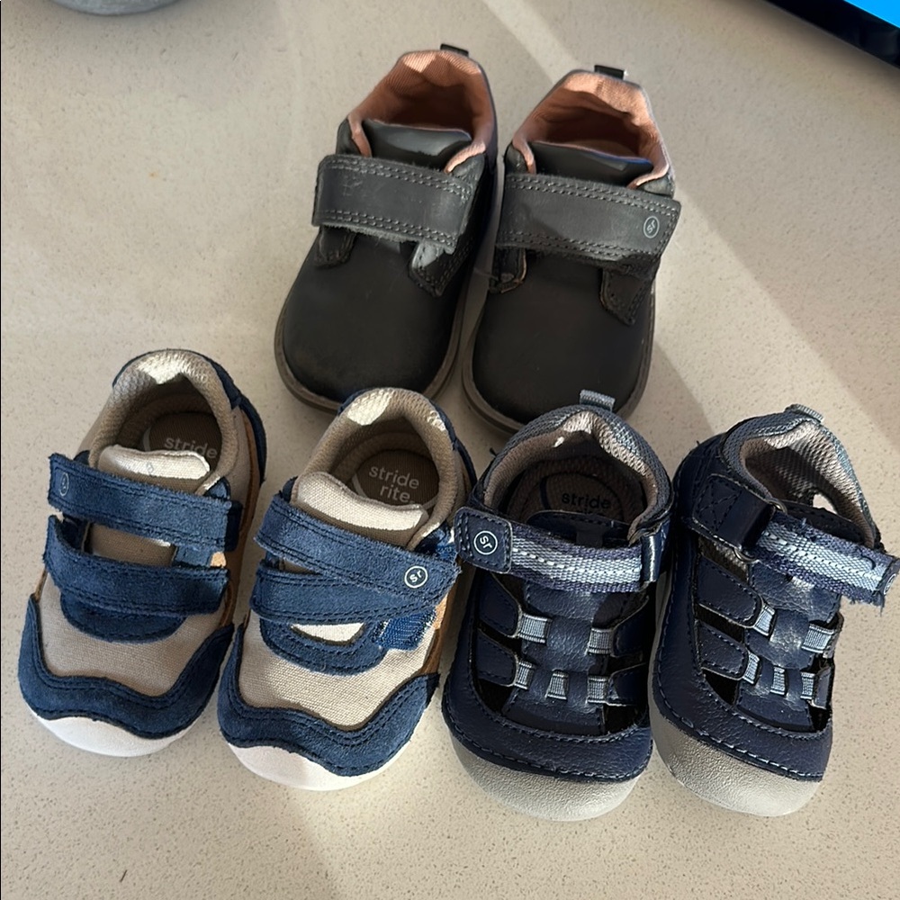 Stride Rite Kids' Navy and Gray Shoes
